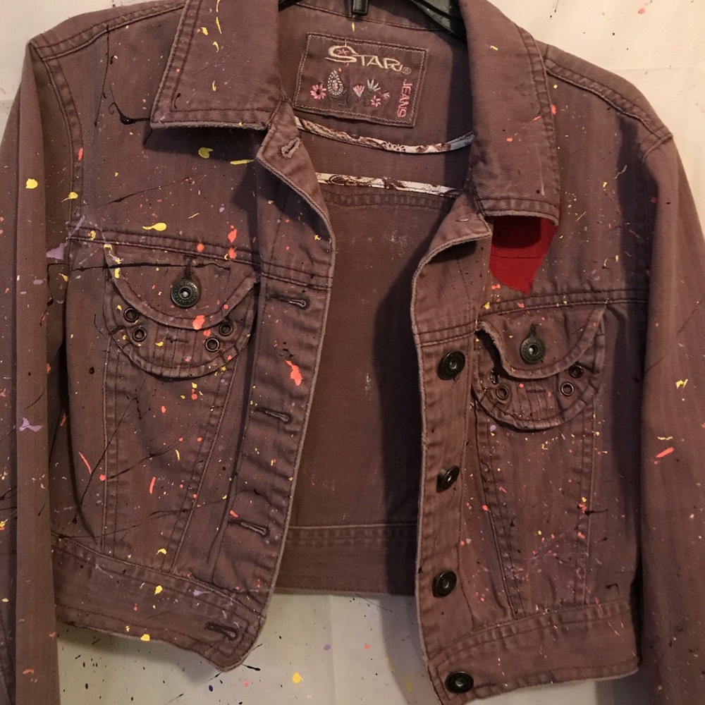Handpainted Denim Jacket - Picture 2 of 8